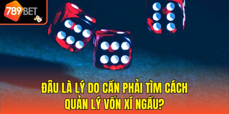 Khám Phá Cách Quản Lý Vốn Xí Ngầu Đơn Giản Cùng 789bet 3 Đâu là lý do cần phải tìm cách quản lý vốn Xí ngầu?