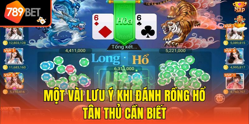 Chiến Thuật Đánh Rồng Hổ - Tổng Hợp 5 Kinh Nghiệm Đỉnh Cao 4 Một vài lưu ý khi đánh Rồng Hổ tân thủ cần biết