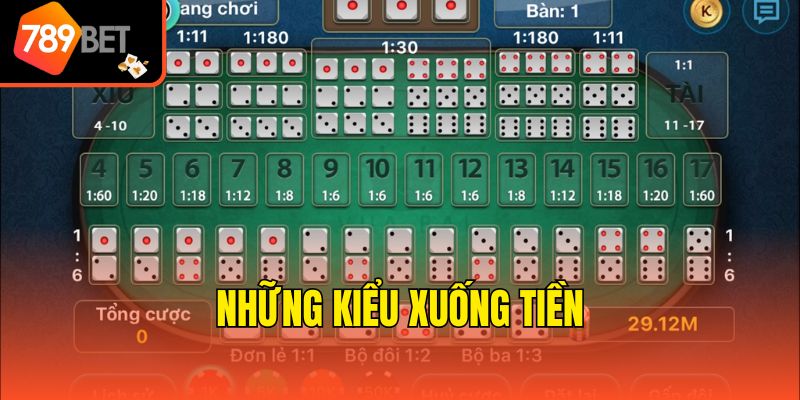 Luật Chơi Xí Ngầu Chi Tiết Tại 789bet Cho Mọi Tân Thủ 3 Những kiểu xuống tiền